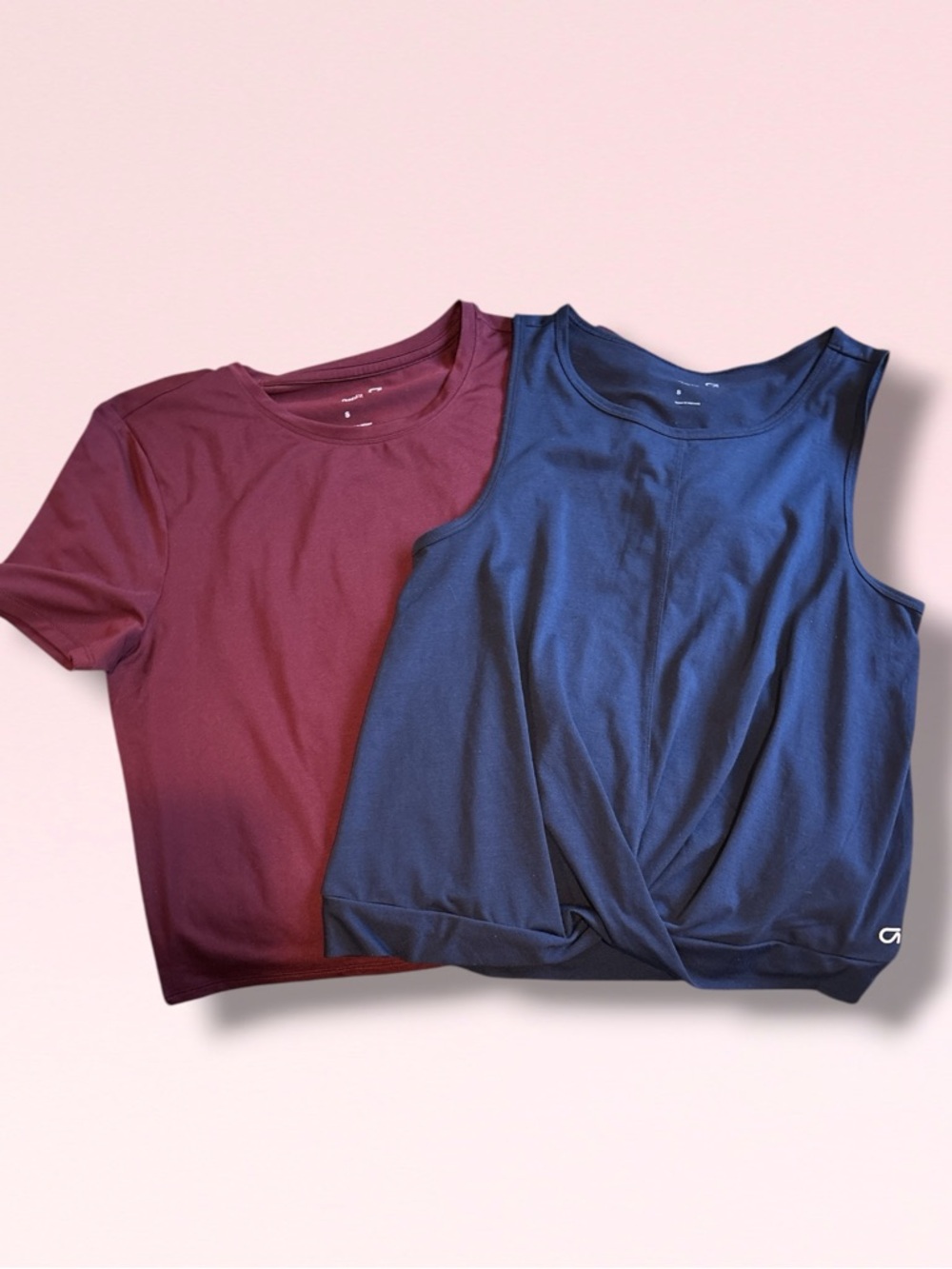 GapFit Activewear Bundle | Twist Front Tank & Short Sleeve Crop Top | Size S